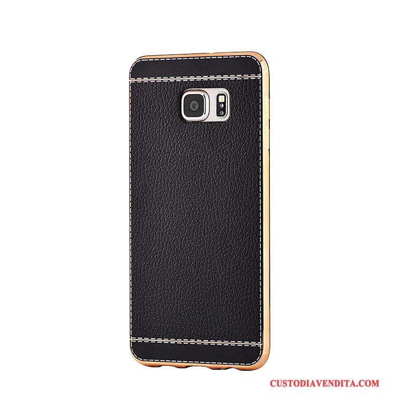 Custodia Samsung Galaxy S6 Edge + Pelle Telefono Tendenza, Cover Samsung Galaxy S6 Edge + Protezione Morbido Placcatura