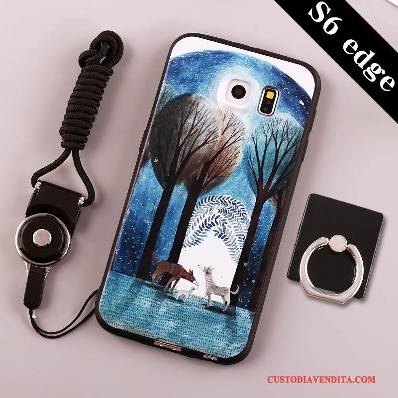 Custodia Samsung Galaxy S6 Edge Silicone Blutelefono, Cover Samsung Galaxy S6 Edge Protezione Tutto Incluso Tendenza