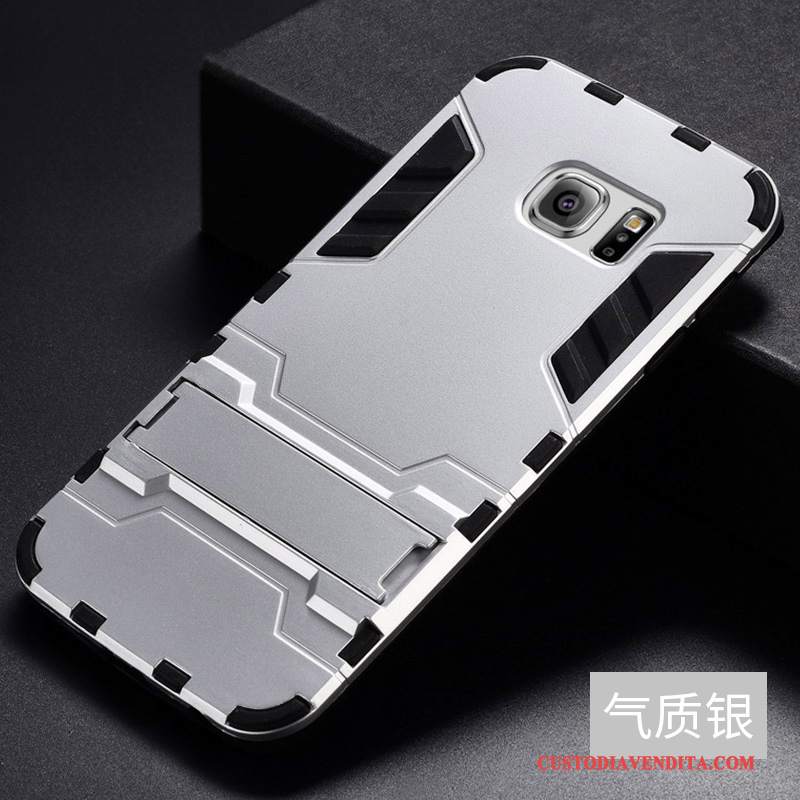 Custodia Samsung Galaxy S6 Edge Tendenza Argento, Cover Samsung Galaxy S6 Edge Tutto Inclusotelefono