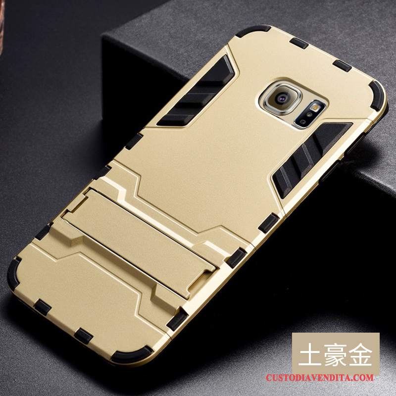 Custodia Samsung Galaxy S6 Edge Tendenza Argento, Cover Samsung Galaxy S6 Edge Tutto Inclusotelefono