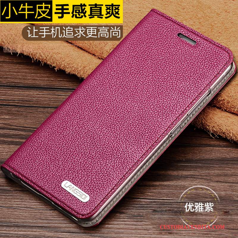 Custodia Samsung Galaxy S6 Folio Anti-caduta Morbido, Cover Samsung Galaxy S6 Pelle Muccatelefono