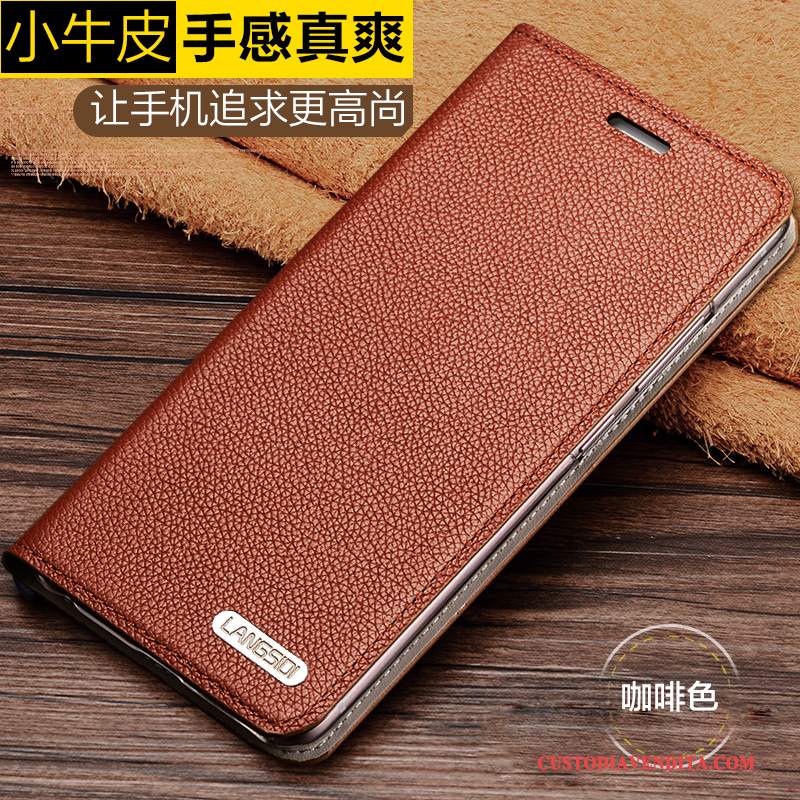 Custodia Samsung Galaxy S6 Folio Anti-caduta Morbido, Cover Samsung Galaxy S6 Pelle Muccatelefono