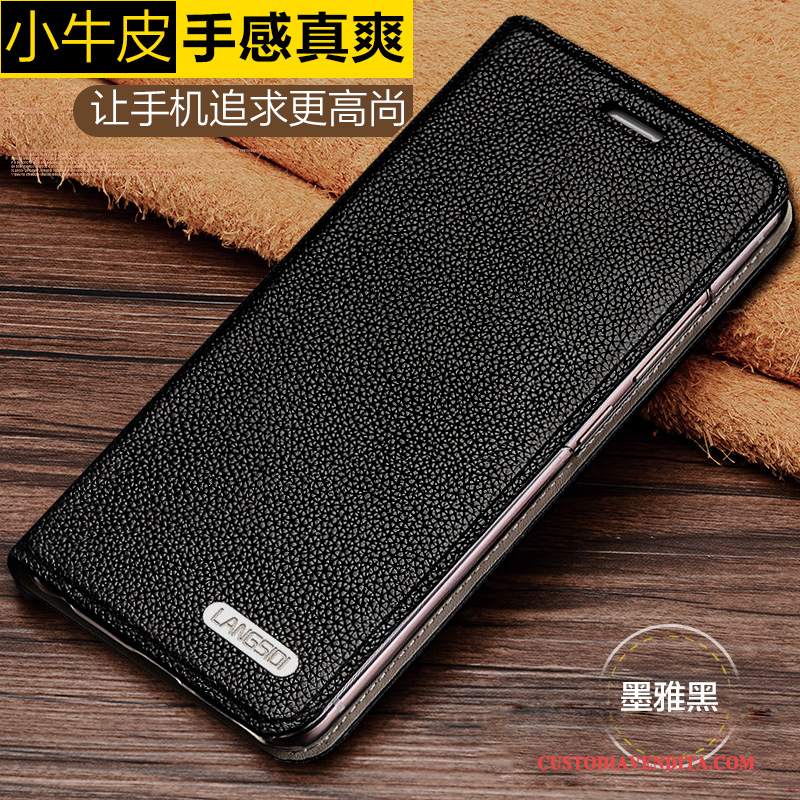 Custodia Samsung Galaxy S6 Folio Anti-caduta Morbido, Cover Samsung Galaxy S6 Pelle Muccatelefono