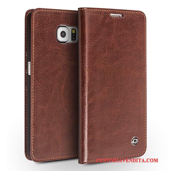 Custodia Samsung Galaxy S6 Pelle Rossotelefono, Cover Samsung Galaxy S6 Protezione Affari