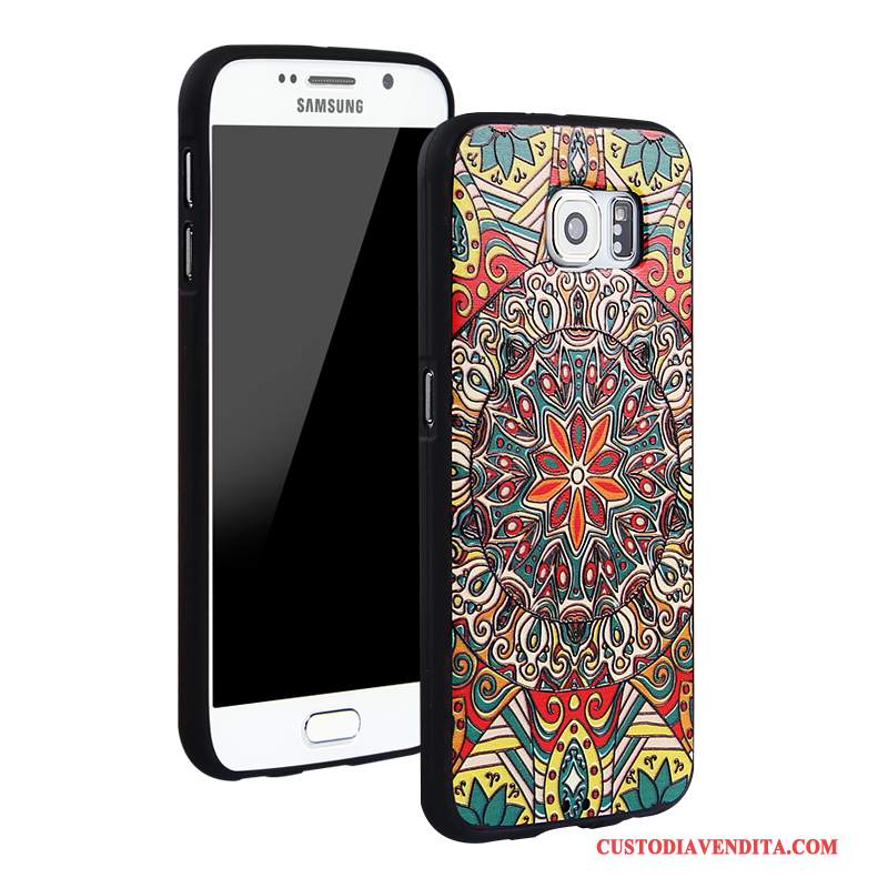 Custodia Samsung Galaxy S6 Protezione Anti-caduta Tendenza, Cover Samsung Galaxy S6 Cartone Animato Tutto Incluso Blu