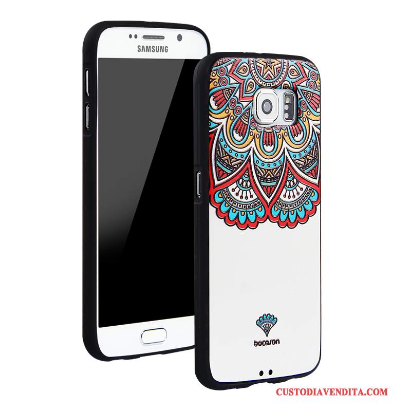 Custodia Samsung Galaxy S6 Protezione Anti-caduta Tendenza, Cover Samsung Galaxy S6 Cartone Animato Tutto Incluso Blu