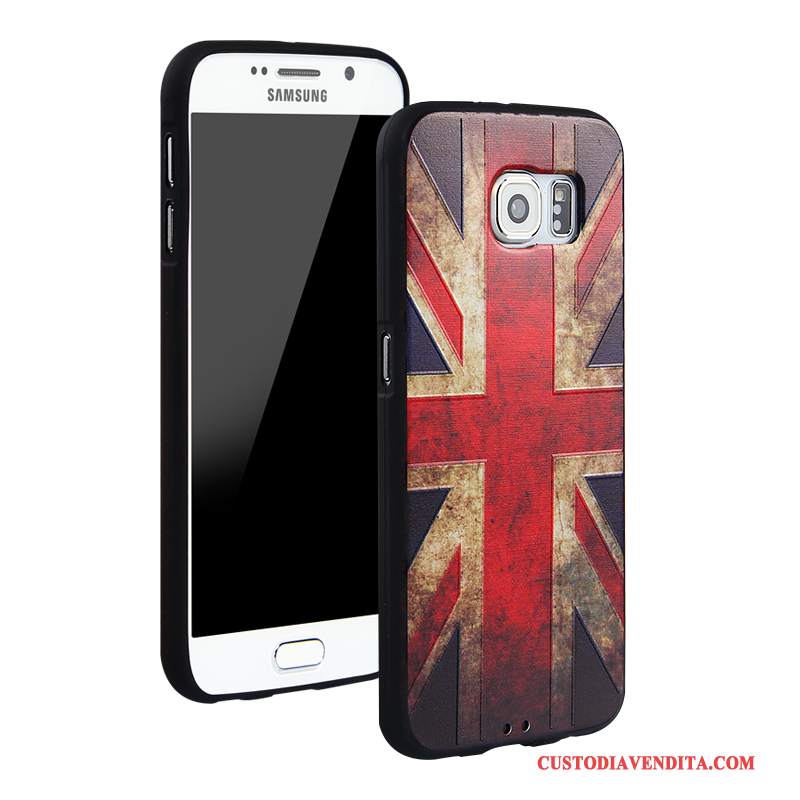 Custodia Samsung Galaxy S6 Protezione Anti-caduta Tendenza, Cover Samsung Galaxy S6 Cartone Animato Tutto Incluso Blu