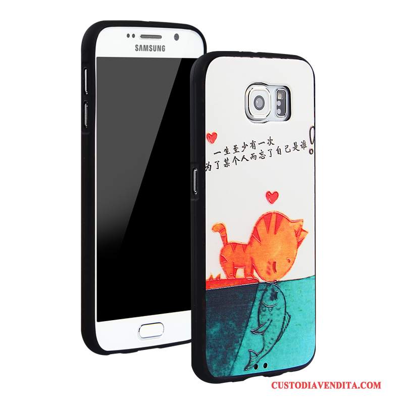 Custodia Samsung Galaxy S6 Protezione Anti-caduta Tendenza, Cover Samsung Galaxy S6 Cartone Animato Tutto Incluso Blu