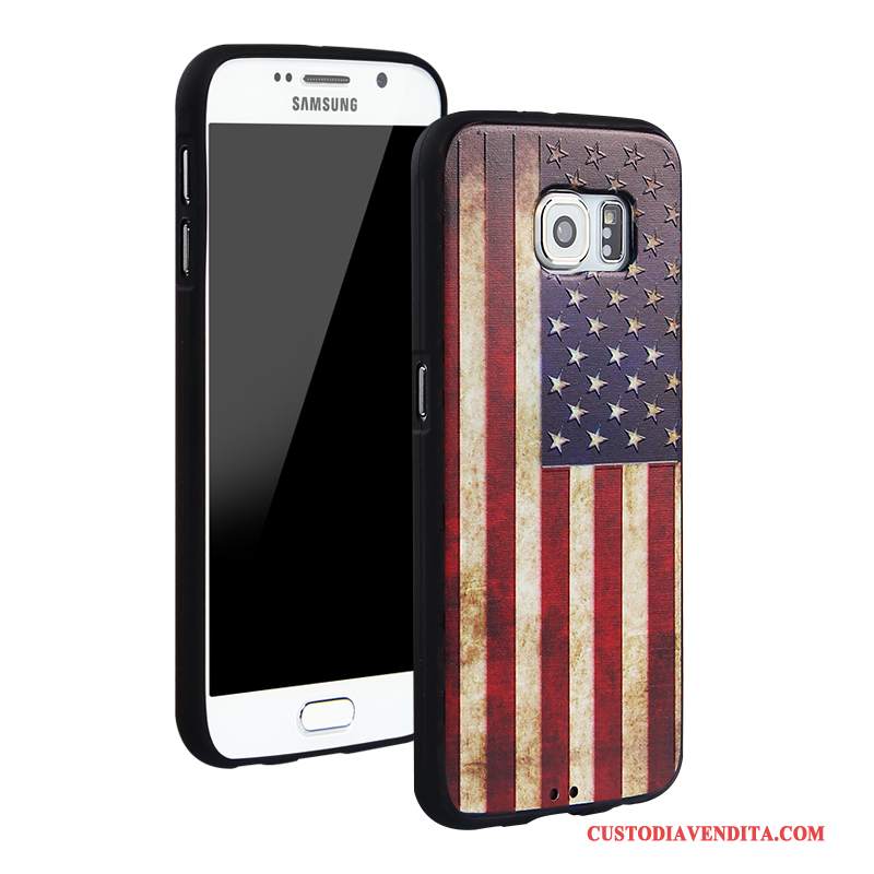 Custodia Samsung Galaxy S6 Protezione Anti-caduta Tendenza, Cover Samsung Galaxy S6 Cartone Animato Tutto Incluso Blu