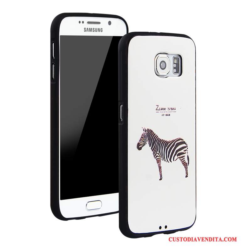 Custodia Samsung Galaxy S6 Protezione Anti-caduta Tendenza, Cover Samsung Galaxy S6 Cartone Animato Tutto Incluso Blu