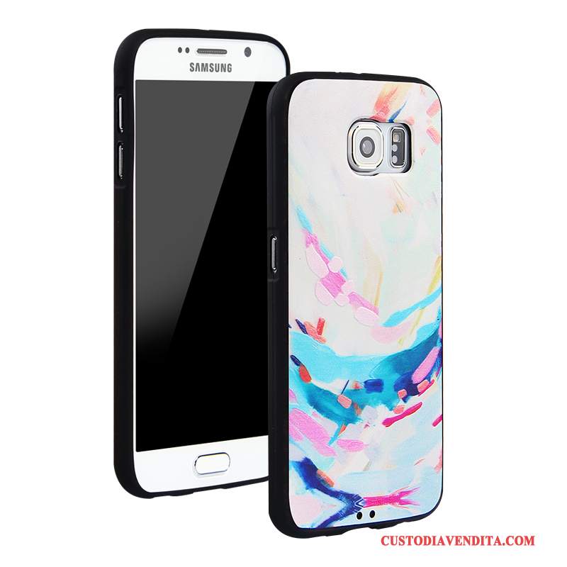 Custodia Samsung Galaxy S6 Protezione Anti-caduta Tendenza, Cover Samsung Galaxy S6 Cartone Animato Tutto Incluso Blu