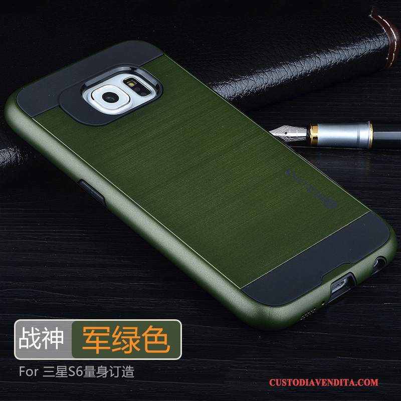 Custodia Samsung Galaxy S6 Silicone Coperchio Posteriore Anti-caduta, Cover Samsung Galaxy S6 Protezione Nuovo Grigio