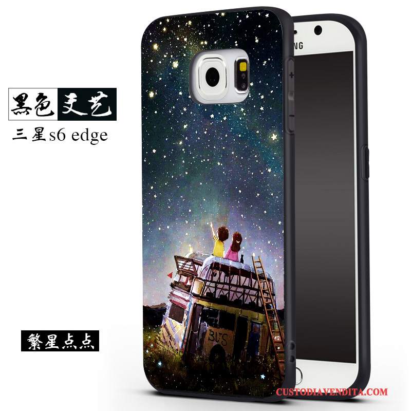 Custodia Samsung Galaxy S6 Silicone Telefono Grigio, Cover Samsung Galaxy S6 Creativo Di Personalità Anti-caduta