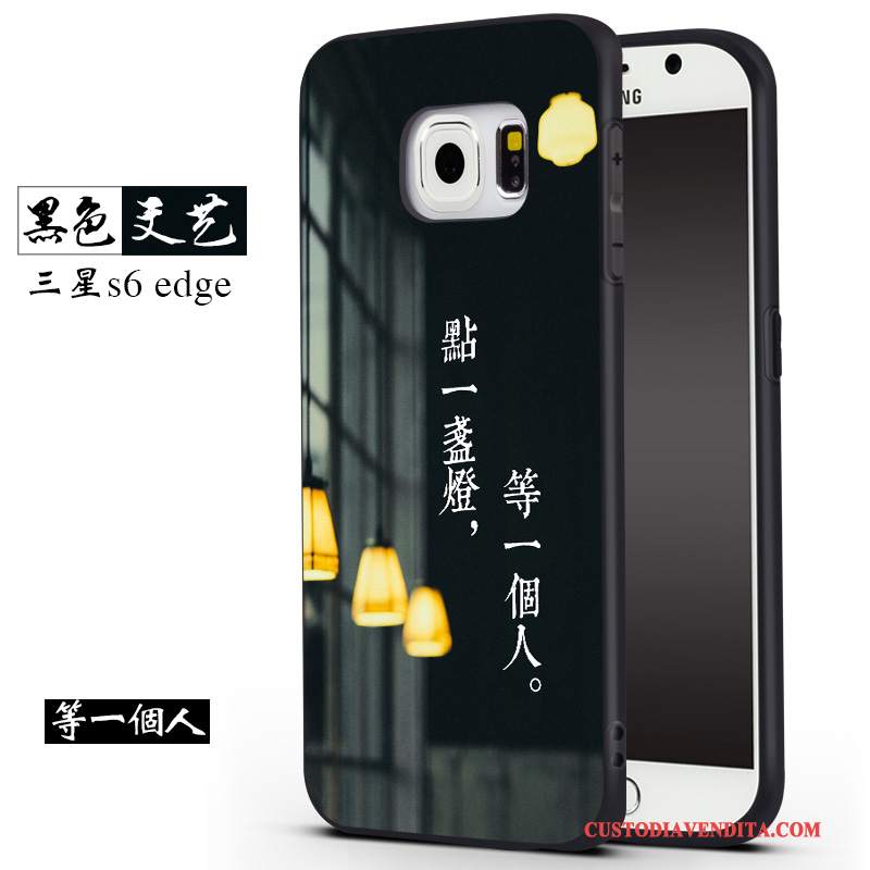 Custodia Samsung Galaxy S6 Silicone Telefono Grigio, Cover Samsung Galaxy S6 Creativo Di Personalità Anti-caduta