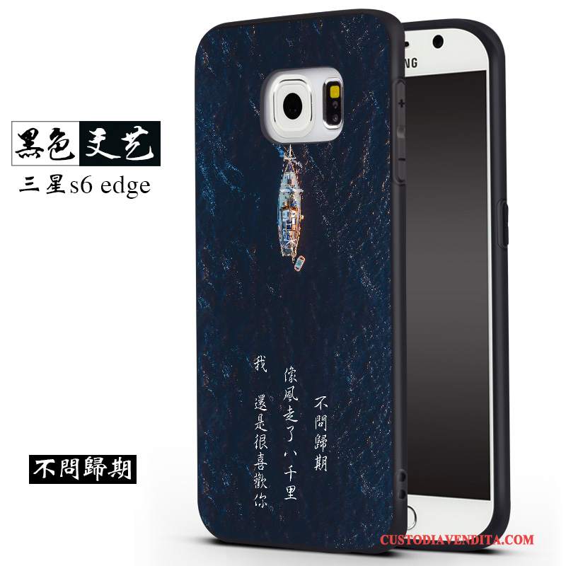 Custodia Samsung Galaxy S6 Silicone Telefono Grigio, Cover Samsung Galaxy S6 Creativo Di Personalità Anti-caduta