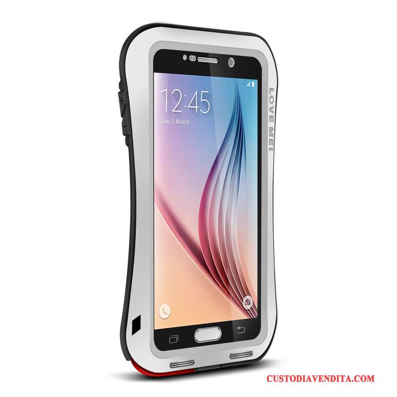 Custodia Samsung Galaxy S6 Silicone Tutto Incluso Tre Difese, Cover Samsung Galaxy S6 Protezione Morbido Anti-caduta