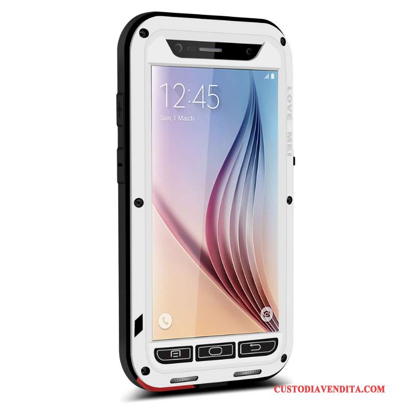 Custodia Samsung Galaxy S6 Silicone Tutto Incluso Tre Difese, Cover Samsung Galaxy S6 Protezione Morbido Anti-caduta