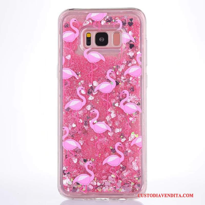 Custodia Samsung Galaxy S7 Cartone Animato Rosatelefono, Cover Samsung Galaxy S7 Creativo Morbido Tutto Incluso