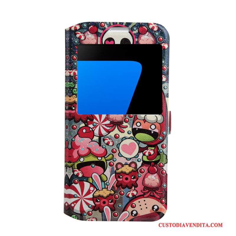 Custodia Samsung Galaxy S7 Colore Rosatelefono, Cover Samsung Galaxy S7 Cartone Animato Morbido Supporto