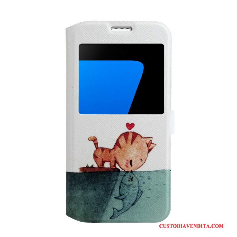 Custodia Samsung Galaxy S7 Colore Rosatelefono, Cover Samsung Galaxy S7 Cartone Animato Morbido Supporto