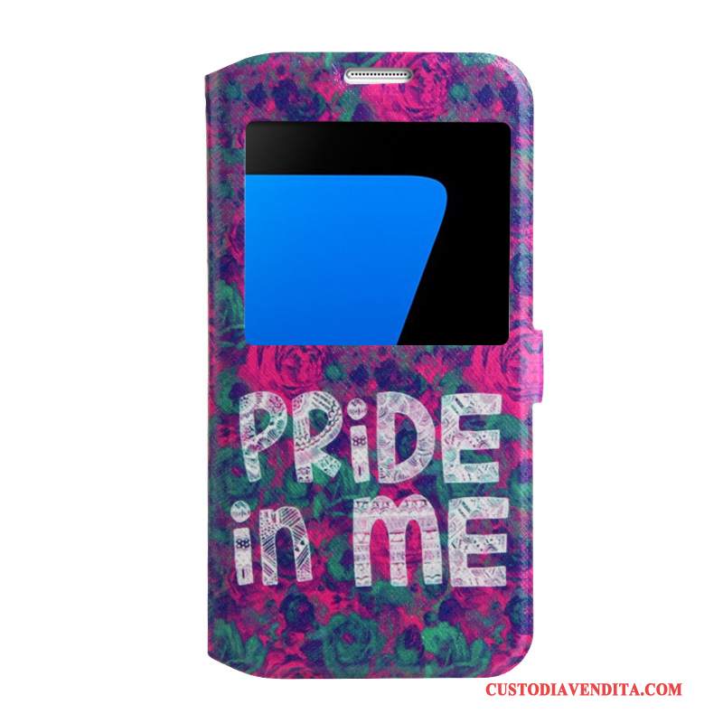 Custodia Samsung Galaxy S7 Colore Rosatelefono, Cover Samsung Galaxy S7 Cartone Animato Morbido Supporto