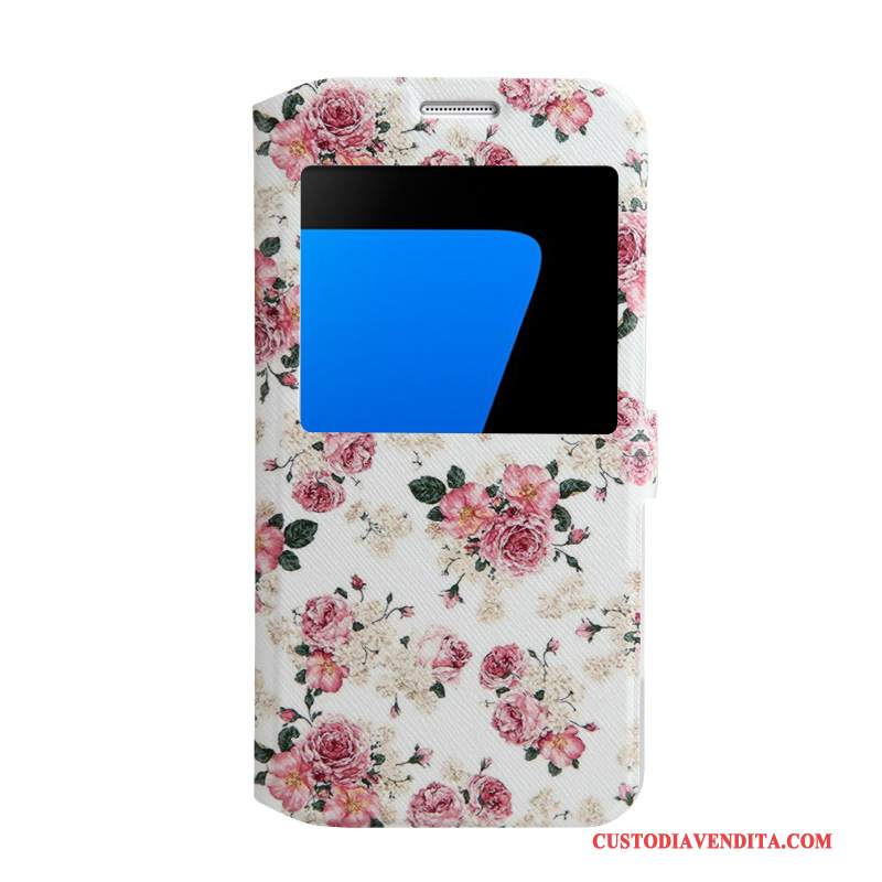 Custodia Samsung Galaxy S7 Colore Rosatelefono, Cover Samsung Galaxy S7 Cartone Animato Morbido Supporto