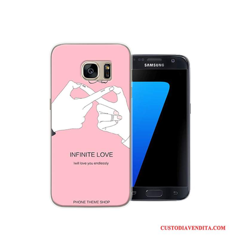 Custodia Samsung Galaxy S7 Creativo Anti-caduta Rosa, Cover Samsung Galaxy S7 Protezione Telefono Di Personalità