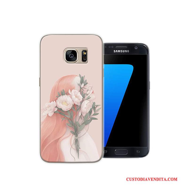 Custodia Samsung Galaxy S7 Creativo Anti-caduta Rosa, Cover Samsung Galaxy S7 Protezione Telefono Di Personalità