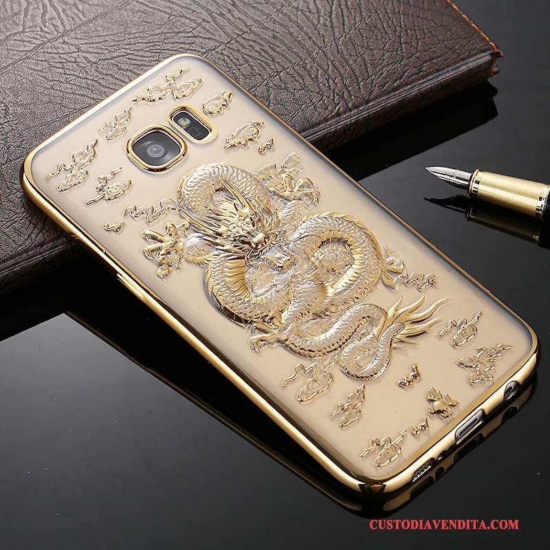 Custodia Samsung Galaxy S7 Creativo Di Personalità Morbido, Cover Samsung Galaxy S7 Silicone Verdetelefono