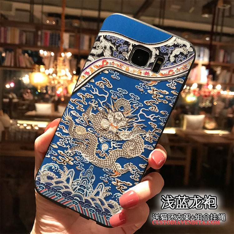 Custodia Samsung Galaxy S7 Creativo Ornamenti Appesi Tutto Incluso, Cover Samsung Galaxy S7 Silicone Telefono Vento