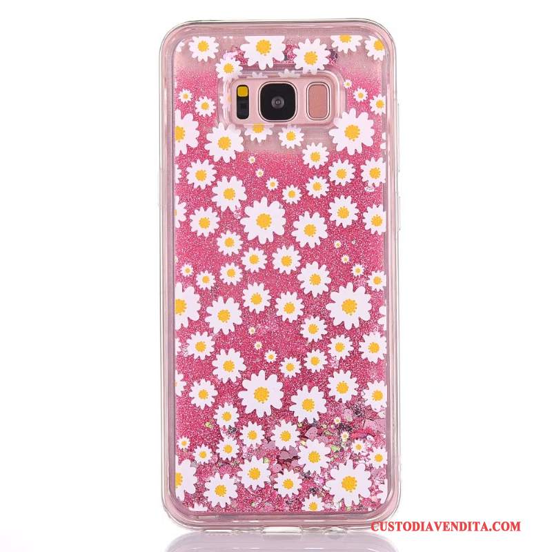 Custodia Samsung Galaxy S7 Creativo Sabbie Mobili Rosa, Cover Samsung Galaxy S7 Cartone Animato Tutto Incluso Liquido