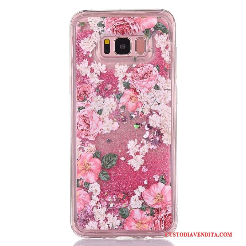 Custodia Samsung Galaxy S7 Creativo Sabbie Mobili Rosa, Cover Samsung Galaxy S7 Cartone Animato Tutto Incluso Liquido