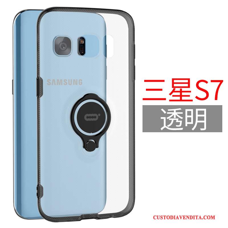 Custodia Samsung Galaxy S7 Difficile Ring, Cover Samsung Galaxy S7 Supporto Tutto Incluso