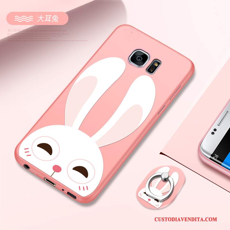 Custodia Samsung Galaxy S7 Edge Creativo Di Personalità Rosa, Cover Samsung Galaxy S7 Edge Protezione Morbidotelefono