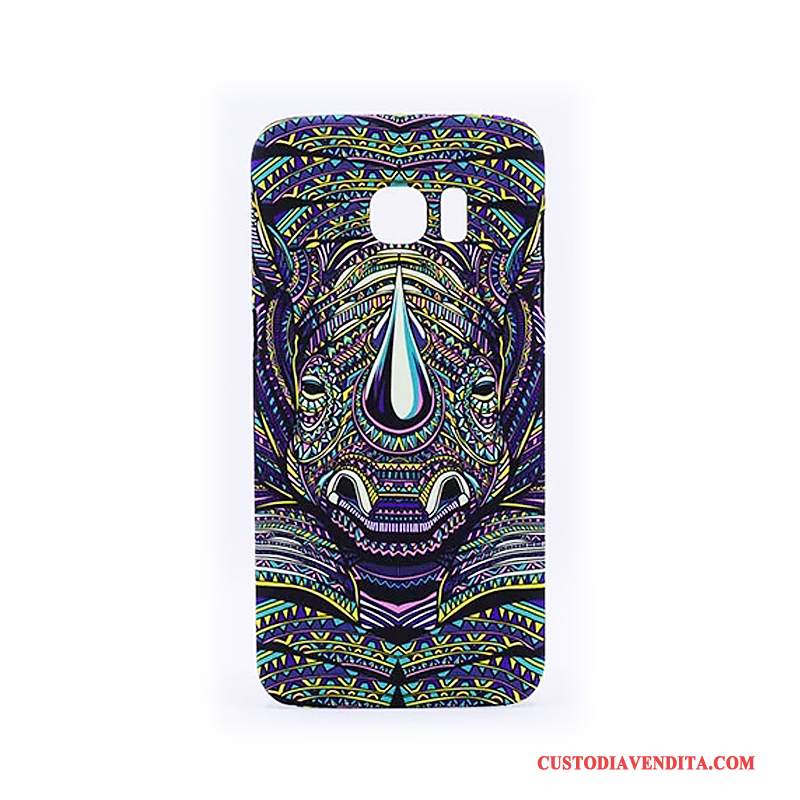 Custodia Samsung Galaxy S7 Edge Goffratura Difficile Verde, Cover Samsung Galaxy S7 Edge Cartone Animato Luminosotelefono