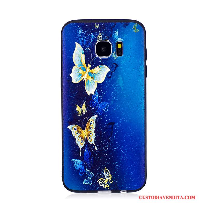 Custodia Samsung Galaxy S7 Edge Goffratura Tendenzatelefono, Cover Samsung Galaxy S7 Edge Cartone Animato Morbido