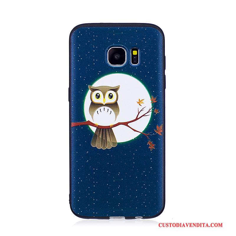 Custodia Samsung Galaxy S7 Edge Goffratura Tendenzatelefono, Cover Samsung Galaxy S7 Edge Cartone Animato Morbido