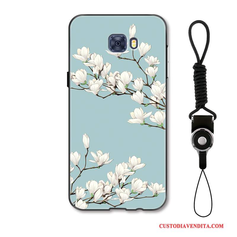 Custodia Samsung Galaxy S7 Edge Moda Fiori Fresco, Cover Samsung Galaxy S7 Edge Protezione Arte Anti-caduta