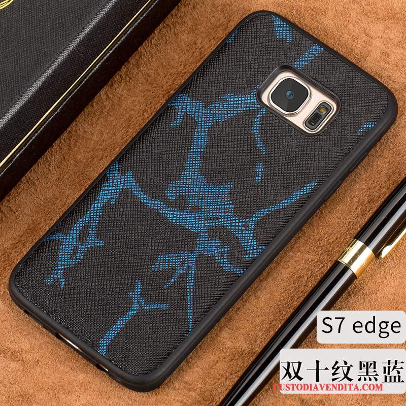 Custodia Samsung Galaxy S7 Edge Pelle Elegantetelefono, Cover Samsung Galaxy S7 Edge Silicone Sottili Tutto Incluso