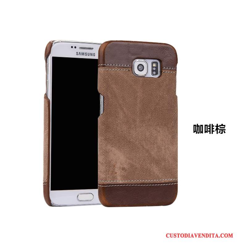 Custodia Samsung Galaxy S7 Edge Pelle Macchiati Sottili, Cover Samsung Galaxy S7 Edge Protezione Telefono Anti-caduta