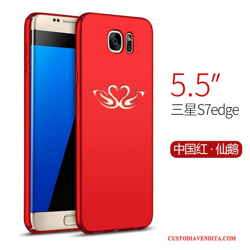 Custodia Samsung Galaxy S7 Edge Protezione Macchiatitelefono, Cover Samsung Galaxy S7 Edge Rosso Tendenza