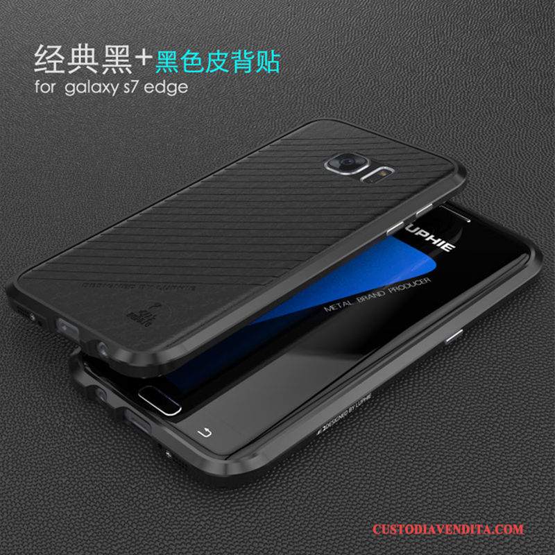 Custodia Samsung Galaxy S7 Edge Protezione Telefono Anti-caduta, Cover Samsung Galaxy S7 Edge Argento Sottile