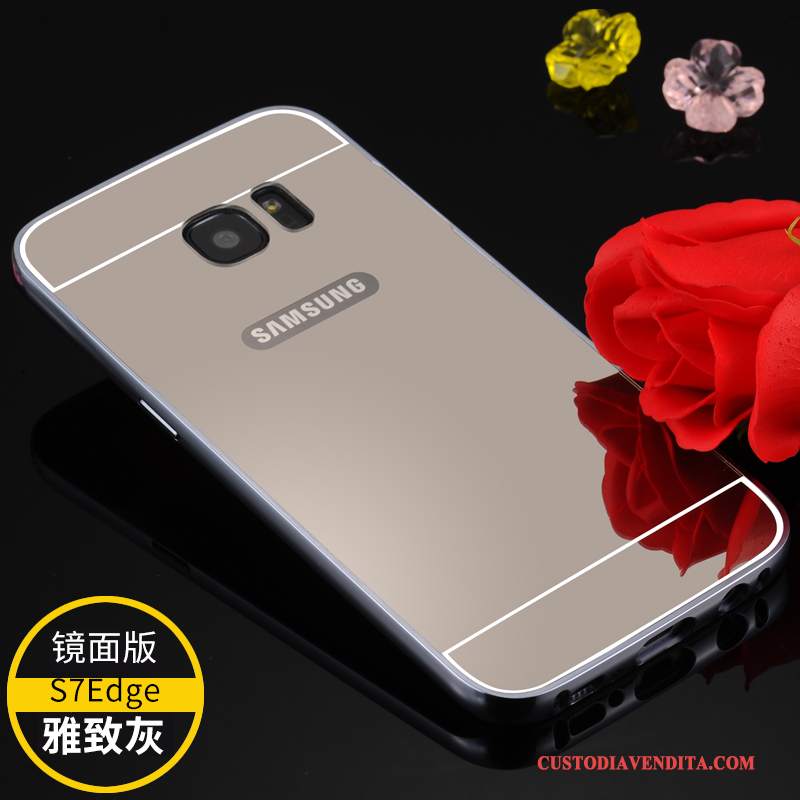 Custodia Samsung Galaxy S7 Edge Protezione Telefono Oro, Cover Samsung Galaxy S7 Edge Anti-caduta Telaio