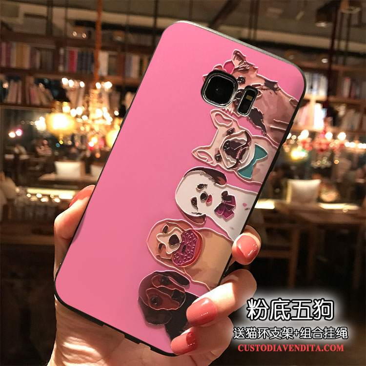 Custodia Samsung Galaxy S7 Edge Silicone Ornamenti Appesi Tutto Incluso, Cover Samsung Galaxy S7 Edge Colore Di Personalità Tendenza