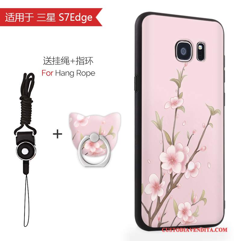 Custodia Samsung Galaxy S7 Edge Tutto Incluso Rosa, Cover Samsung Galaxy S7 Edge Anti-cadutatelefono