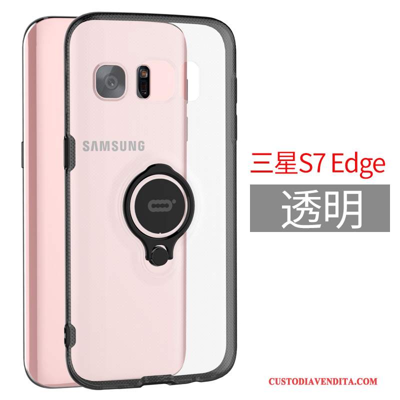 Custodia Samsung Galaxy S7 Edge Tutto Inclusotelefono, Cover Samsung Galaxy S7 Edge Rosa Ring