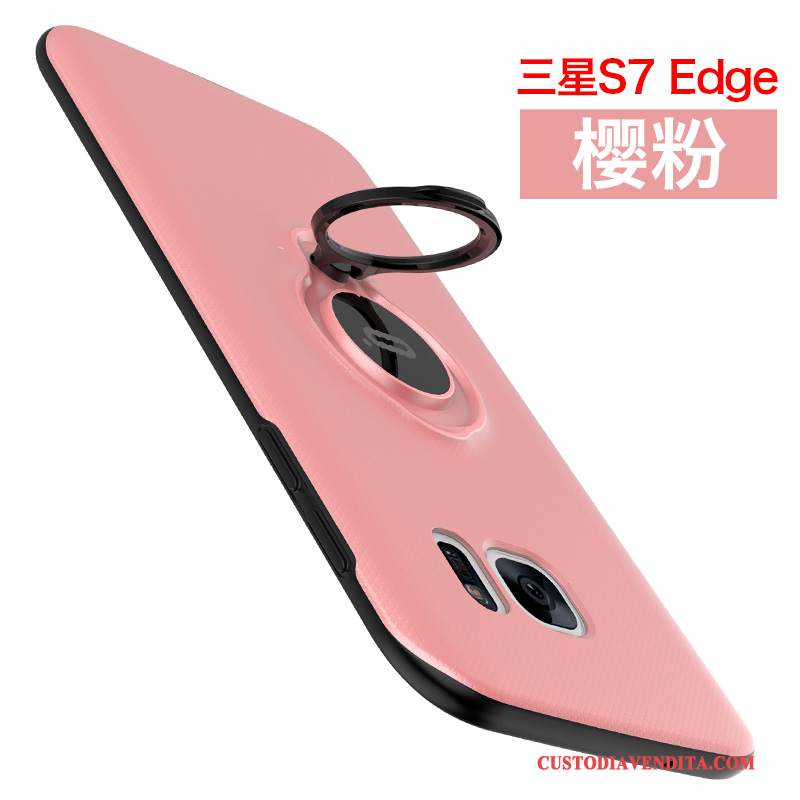 Custodia Samsung Galaxy S7 Edge Tutto Inclusotelefono, Cover Samsung Galaxy S7 Edge Rosa Ring