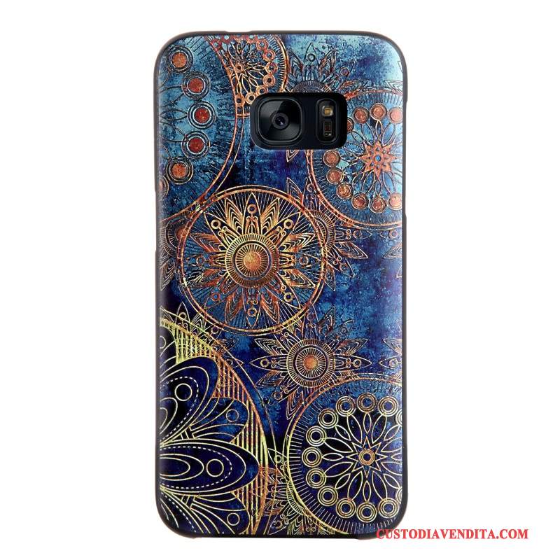 Custodia Samsung Galaxy S7 Goffratura Morbido Tendenza, Cover Samsung Galaxy S7 Colore Telefono