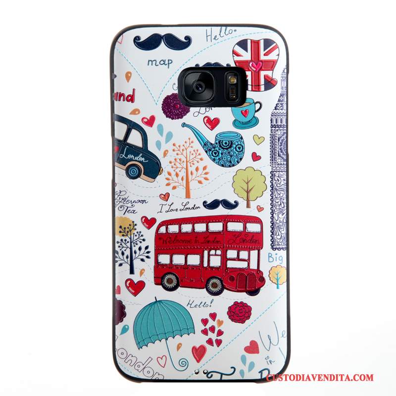 Custodia Samsung Galaxy S7 Goffratura Morbido Tendenza, Cover Samsung Galaxy S7 Colore Telefono