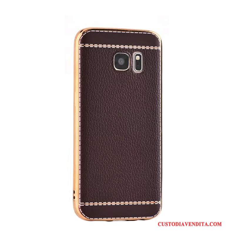 Custodia Samsung Galaxy S7 Pelle Affari Tendenza, Cover Samsung Galaxy S7 Protezione Telefono Rosso